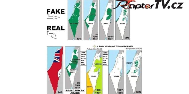 Fake mapa Izrael Ti, co Vám ukazují takovéhle mapy Vám toho spoustu neřekli...