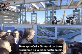 Video o spolupráci Srbska s Čínou na stavbě dálnic a železnice.