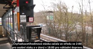 Video o stávce železničářů - Německo