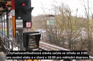 Video o stávce železničářů - Německo